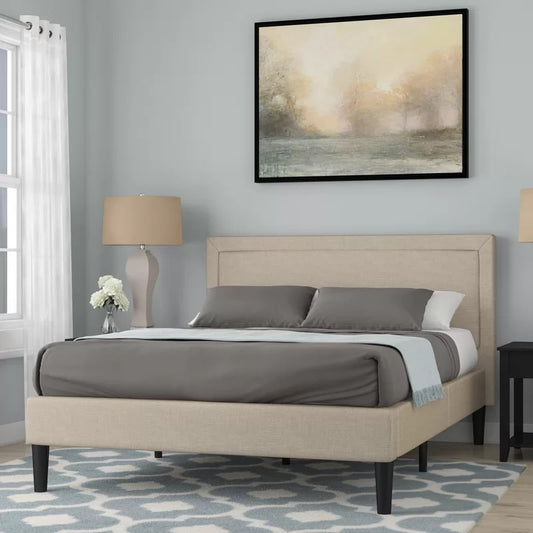 Calantha Upholstered Platform King Bed, 222.25x157.48x112.5cm