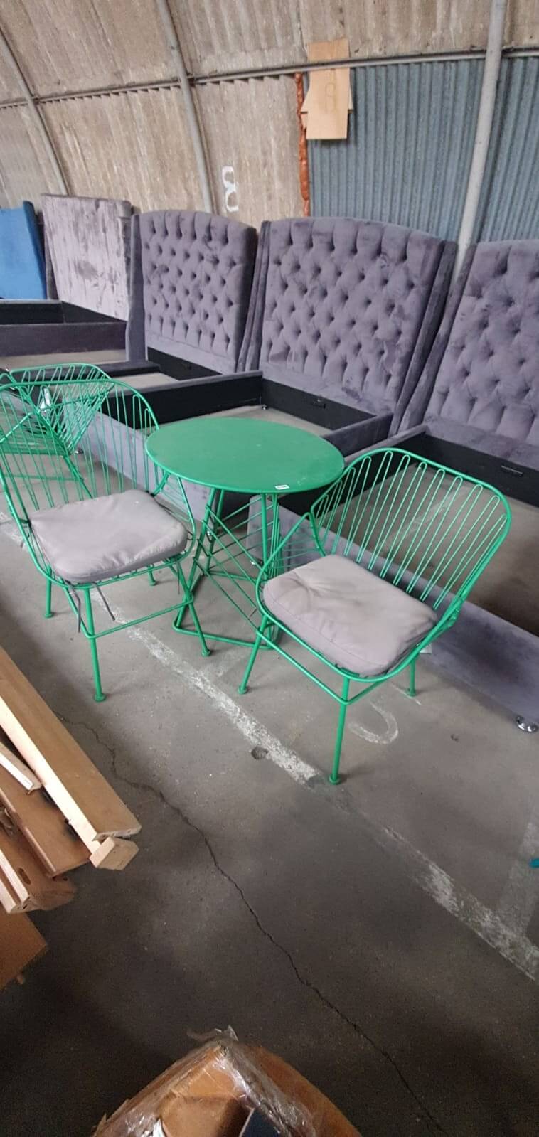 Green Outdoor Loung Set, 75x70x89cm