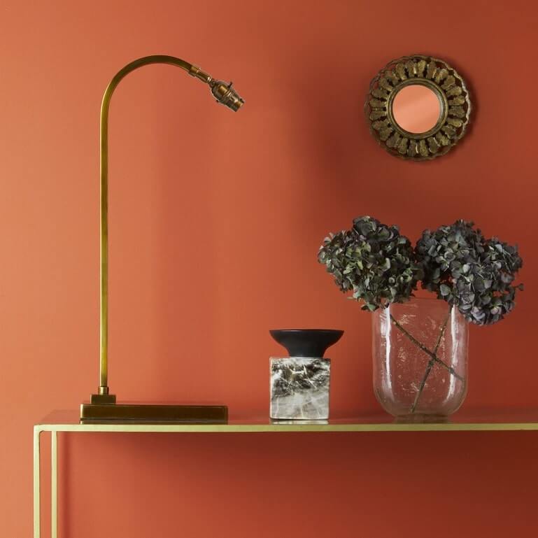 Gosling Desk Light in Antiqued Brass ( shade not included )