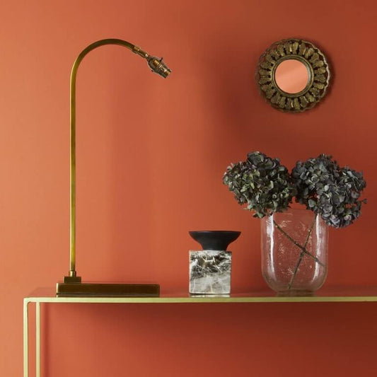 Gosling Desk Light in Antiqued Brass ( shade not included )