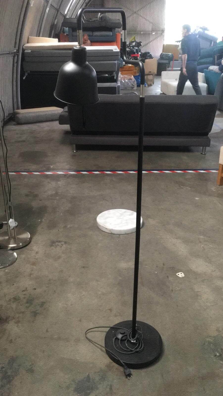 Black Floor Light 150sm tall