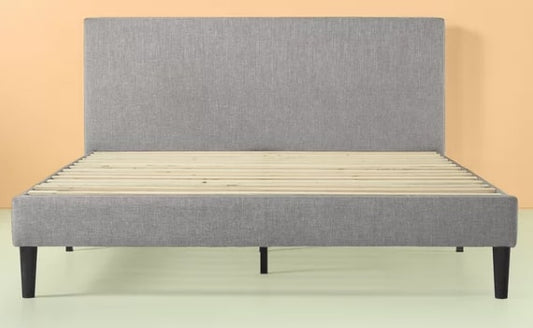 Camillei Upholstered Platform Bed Super King Size, 209.6x186.4x88.9cm