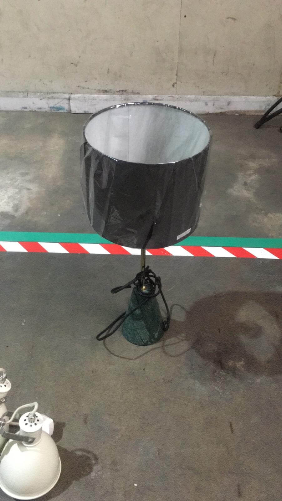 Black bedside lamp
