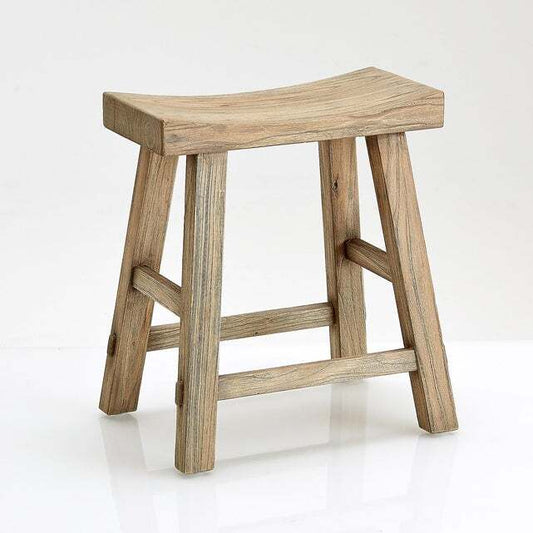 LA REDOUTE ASAYO STOOL IN NATURAL OAK, 35x49x75.5cm