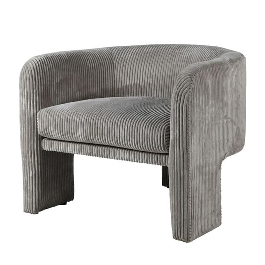 Corduroy Open Curved Chair, 75x75x62.5cm
