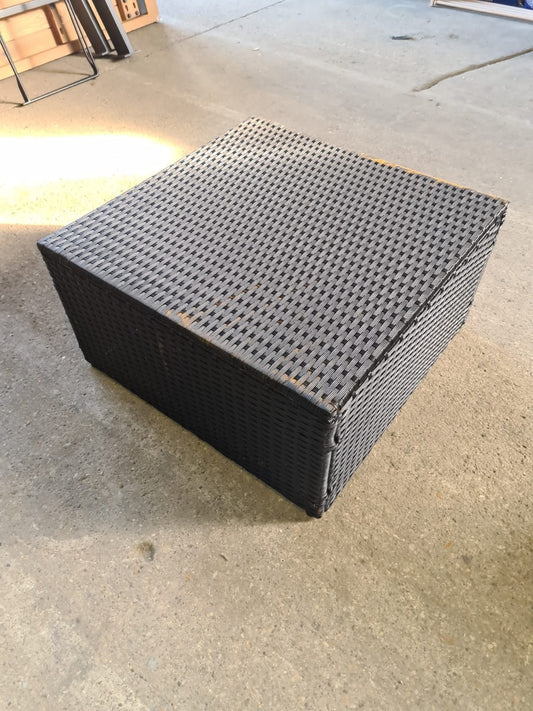 Black Outdoor Coffee Table, 65x65x35cm