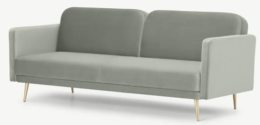 Eulia Click Clack Sofa Bed - Sage Green, 87x204x84cm
