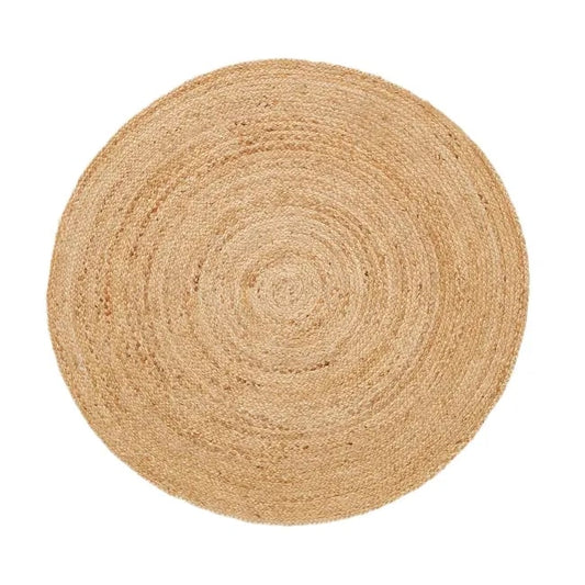 Aftas Round Jute Rug, 100 x 100cm