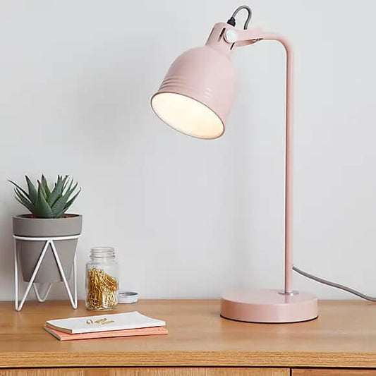 Isaac Blush Task Lamp - Recorded, 45 x 14 x 28cm