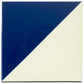 Cobalt blue / off-white bevel ceramic tile 13 X 13cm