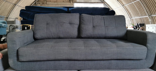 Grey 2 Seater Sofa, 55x180x80cm