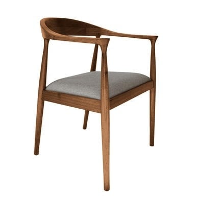 Solid Walnut Carver Dining Chair
