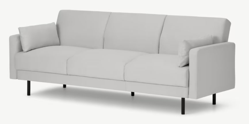 Delphi Click Clack Sofa Bed - Light Grey