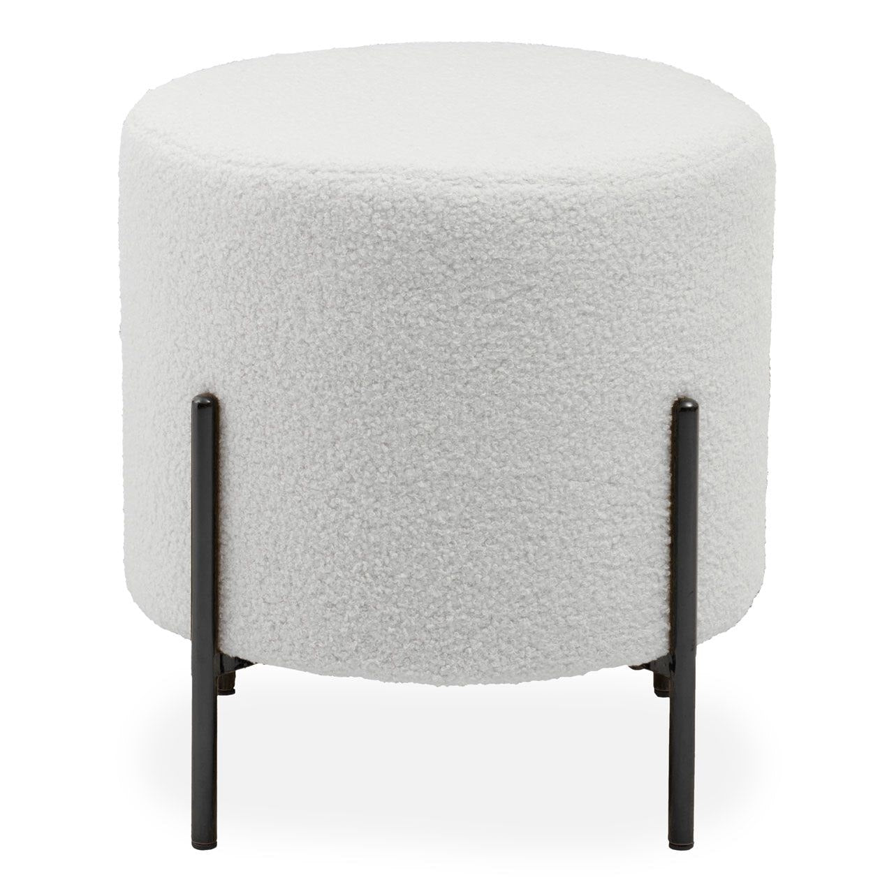 Boucle Stool Black Legs, 0x40x43cm