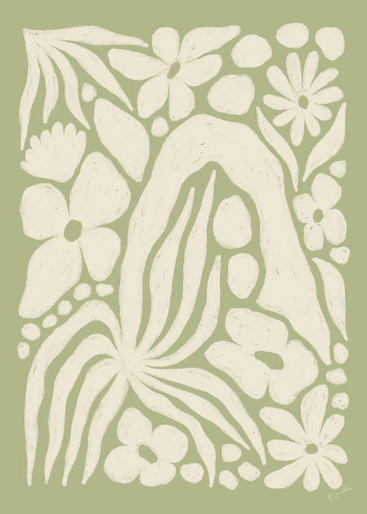 Hanna KL – White Garden Poster