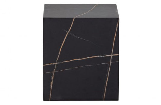 Benji Sidetable Marmerlook Black