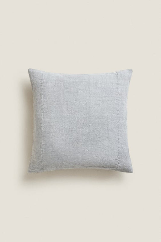 LINEN CUSHION COVER WITH PIPED SEAM